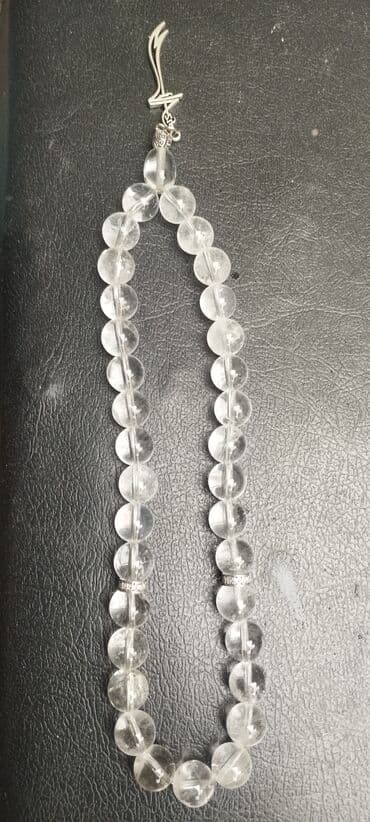 Durr Nəcəf daşı billur orginal natural təbii təsbeh