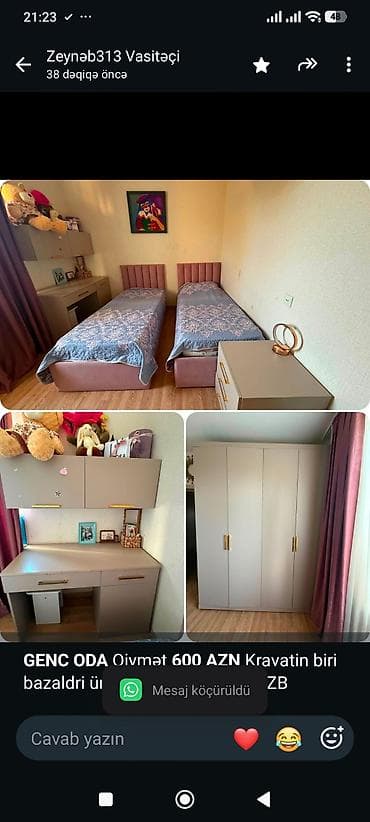 *GENC ODA* Qiymət *600 AZN* Kravatin biri bazaldri ünvan Bileceri — 1