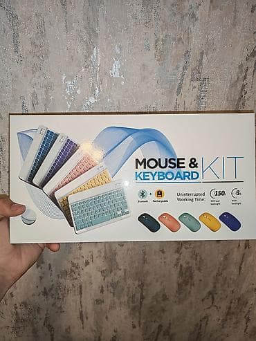 ipad 10 nesil: Bluetooth Mouse & Keyboard Kit Xüsusiyyətlər: - Klaviatura + — 1