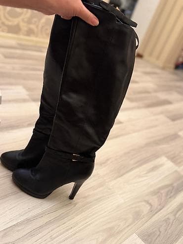 BASCONI qadın çəkməsi - Material: təbii dəri (etiketdə: Leather Boot) — 2