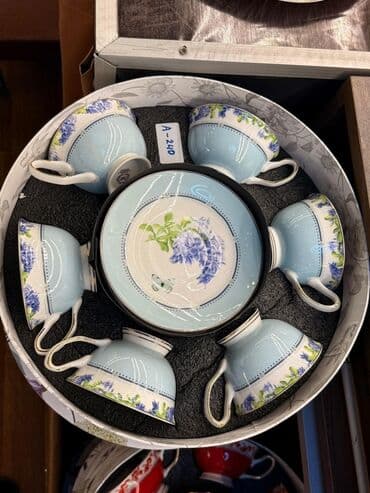 набор художника: Чайный набор, цвет - Белый, Фарфор, 6 персон — 13