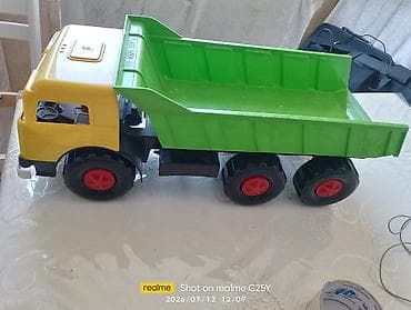 Uşaq oyuncağı – iri plastik yük maşını (dump truck) - Rəng: sarı