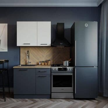 akrilik: Sifarişlə mətbəx dəsti, Sadə petlələr, MDF, Kredit var, Pulsuz çatdırılma — 5