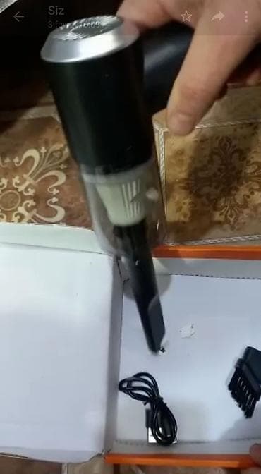 islenmis masin: Avtomobıl üçün tozsoran.tokla zaryatka yıgır.ıstenılen yere daşına — 2