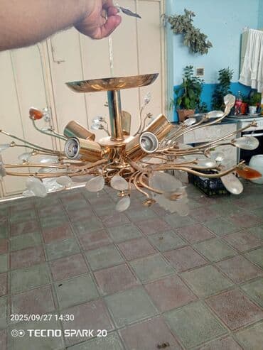 metbex asma tavan modelleri: Çılçıraq, 4 lampa, Metal — 1