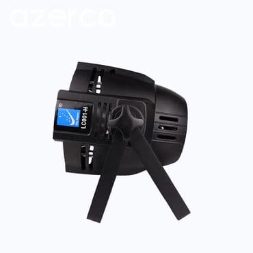 Qara rəngdə olan bu işıqlandırma cihazı, səhnə işıqlandırması və ya — 1