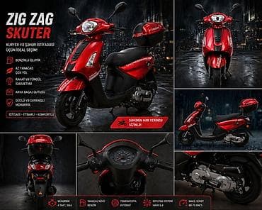 elektirikli mapet: ZIGZAG skuter – şəhər içi sürüş və kuryer işi üçün ideal model — 3
