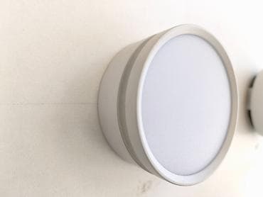 Dairəvi LED tavan/duvar işığı - Minimalist, ağ korpuslu, mat
