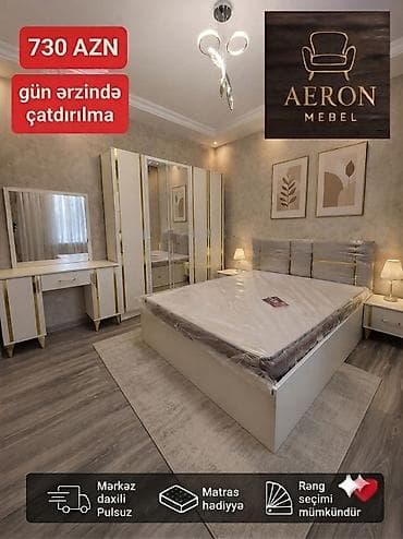 Aeron Mebel – Yataq Otağı Dəsti Yataq desti:Gun erzinde catdirilma