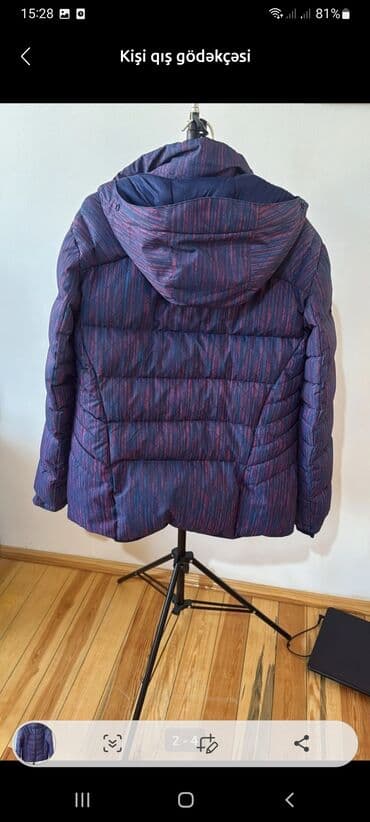 kişi üçün ağ qış gödəkçələr: Məhsul: Salomon qadin qış gödəkçəsi (ölcü: XL) - Rəng/naxış: tünd — 2