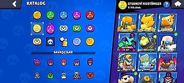 pre workout: Brawl Stars hesabı - Kupa yolu: 74 954 (ən yüksək 74 962) - Toplanan — 7