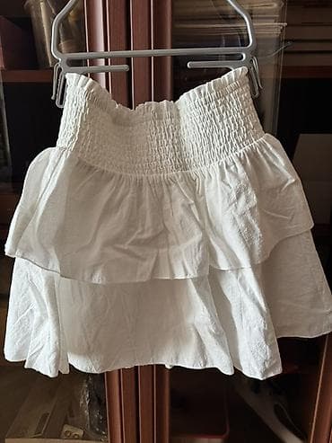 ag donlar: - Qız uşaqları üçün çiçək naxışlı don: krem əsas rəngdə — 3