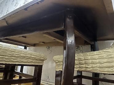 taxta alisi: Qonaq otağı üçün, Açılmayan, Dördbucaq masa, 4 stul — 3