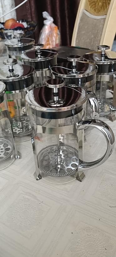 Fransız press (French press) qəhvə dəmləyicisi - Material: qalın — 1