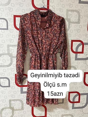 Qadın geyimləri – müxtəlif modellər 1) Şampan rəngli, asimmetrik — 5