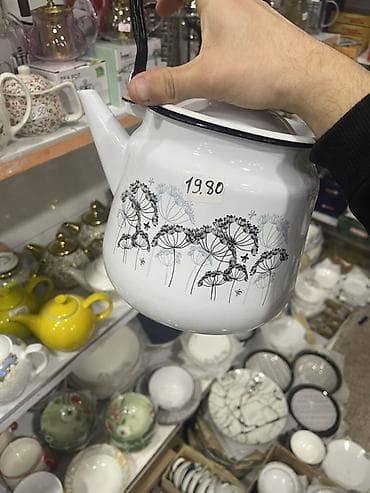 caydan: Yeni, rəng - Ağ, Çaydan, Paslanmayan polad — 3