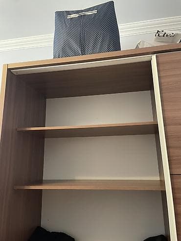 2 qapılı, Güzgülü, Qəhvəyi, Taxta, Kupe, Düz dolab — 3