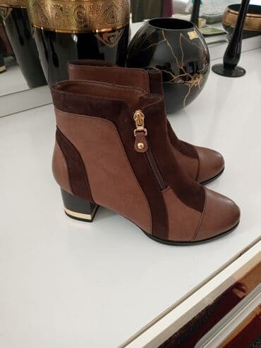 qış botları: Ölçü: 38, rəng - Qəhvəyi, Yeni — 1