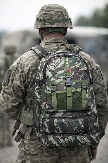 Maskalar, eynəklər: Kameralı hərbi üslubda çoxfunksiyalı bel çantası - Rəng/naxış: meşə — 2