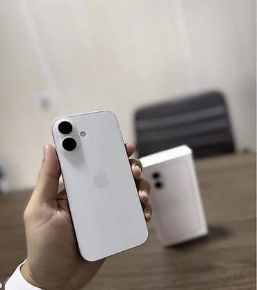 dubaiski iphone: IPhone 16, 128 GB, Ağ, Zəmanət, Simsiz şarj, Face ID — 3