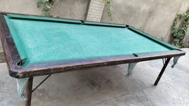 Bilyard masası - Klassik 6 ciblə (4 künc, 2 yan) bilyard masası -