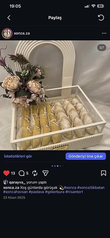 Xonça üçün dekorativ vitrin və aksesuar dəsti - Məhsul: Şirniyyat və — 4