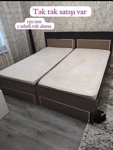 2 ədəd carpayı satılır Ölcü Eni 90 uzun 1/90 EMBAVUD İSTEHSALI