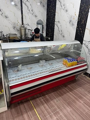 Kafe/restoran avadanlığı paketi - Soyuducu vitrİN: Ön şüşəli, daxili