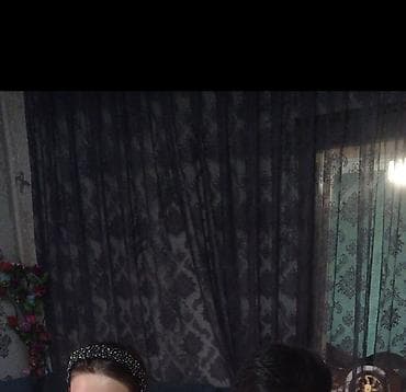 taxt ustu pakrival: Qara krujeva naxışlı pərdə dəsti - Rəng: tünd boz/qara tonlarda - — 2