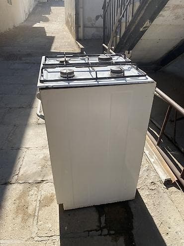 soba borusu: Qaz plitəsi və soba kombinə – 50 sm - 4 gözlü qaz paneli: 1 böyük, 2 — 3