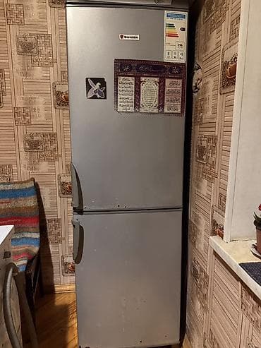 mikrovalnovka satilir: İşlənmiş 2 qapılı Swizer Soyuducu Satılır, rəng - Boz — 1