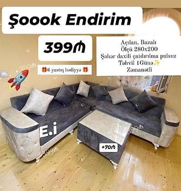 Künc divan, Qonaq otağı üçün, Açılan
