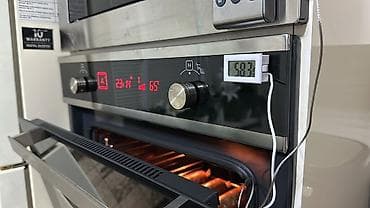 hisə vermə: Sobanın içini göstərən elektron termometr Temperatur diapazonu -50 C° — 1