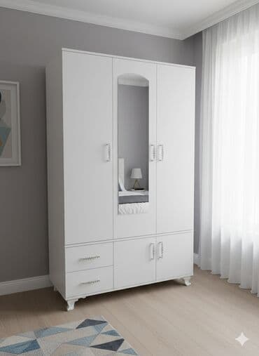 Yeni, Açılan, 3 qapılı Düz dolab, Qarderob, paltar dolabı, Azərbaycan