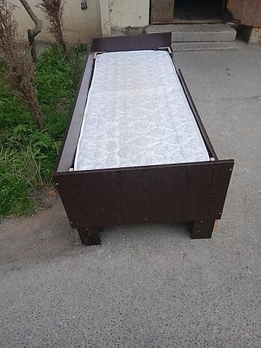 bag mebel: Təknəfərlik çarpayı, Matras ilə, Siyirməsiz — 2