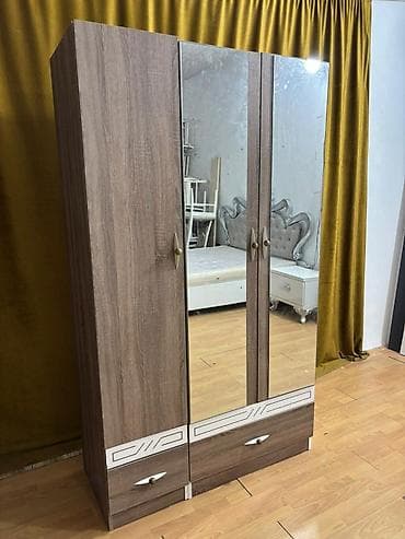 perla stullar: Perla dolab – 3 qapılı - Ölçü: 120U / 210H / 50D - Material: ağac — 1