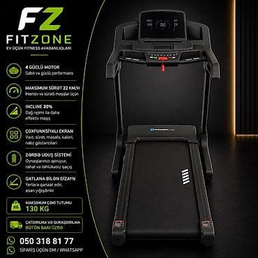 Fitzone qaçış trenajoru – ev üçün fitness avadanlığı Xüsusiyyətlər: -