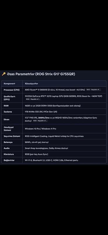 macbook m2 air: ASUS ROG, 17.3 ", AMD Ryzen 9, 1 TB — 2
