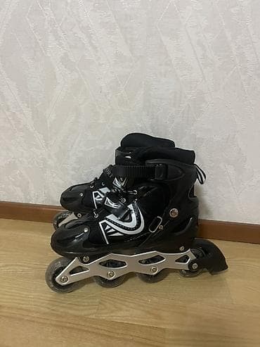 Roliklər: Inline təkərli konki (roller skates) – qara/ağ dizayn - Növ: Inline — 1