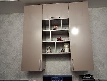 Divar asılqanı modul şkaf sistemi - Material: MDF/LDSP korpus, parlaq