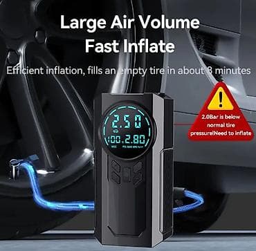 tekerli evler: Çoxfunksiyalı Portativ Hava Kompressoru – rəqəmsal manometrli — 3