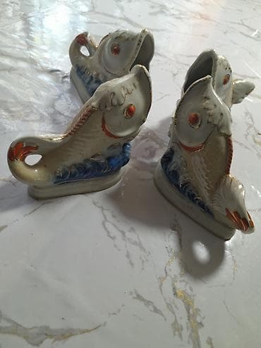 Fiqur, Keramika, rəng - Ağ