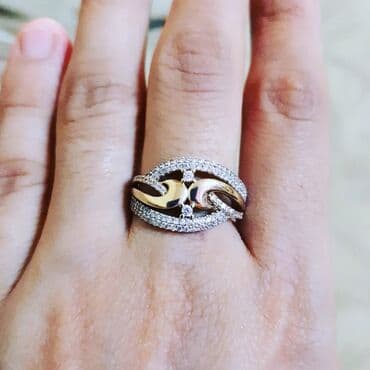 tək qaş: Üzük, Sarı qızıl, 585 Əyar — 1