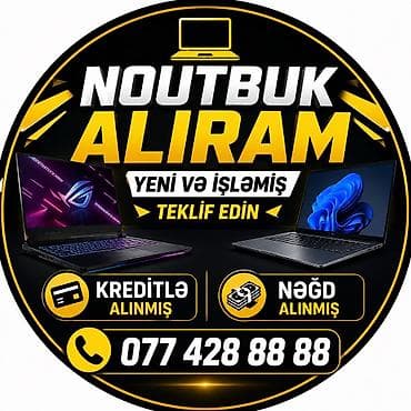 komputer aksesuar: YÜKSƏK QİYMƏTLƏ YENİ VƏ İŞLƏMİŞ NƏĞD VƏ KREDİTLƏ ALINMIŞ NOUTBUK ALIŞI — 1