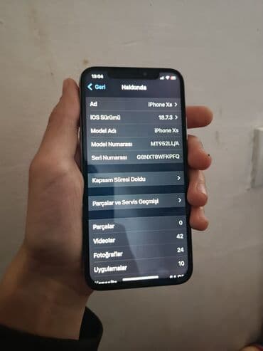 iphobe x: IPhone Xs, Ağ, Qırıq — 8