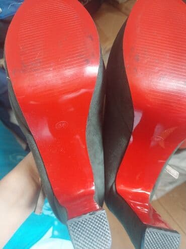 женские бордовые туфли: AVANGARD qadın tufliləri - Ölçü: 36 (daxildə və altlıqda qeyd olunub) — 2