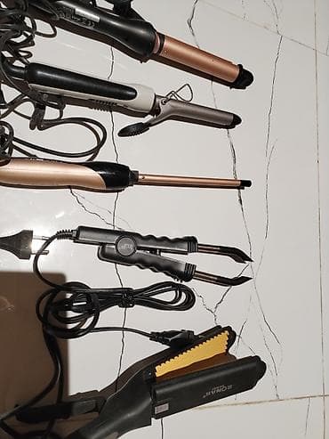 ev qizdirici: Saç üçün istilik alətləri dəsti Tərkib: - 3 ədəd buruq saç maşası — 3