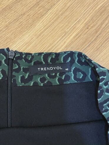 юбки солнце клеш: Мини Юбка, Джинс, M — 8