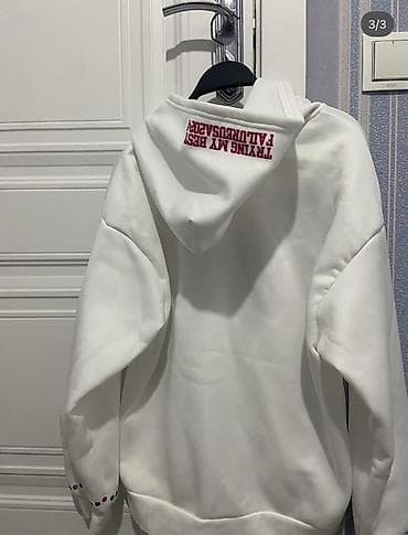 off white prsluk: Svitşot, M, rəng - Ağ — 3