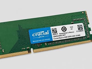 kompüter ramı: Operativ yaddaş (RAM) Crucial, 4 GB, 2400 Mhz, DDR4, PC üçün, İşlənmiş — 5